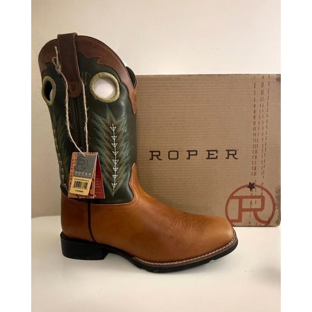 ROPER Men's James Performance Western Boots - Square Toe, NEW! Size 11.5D